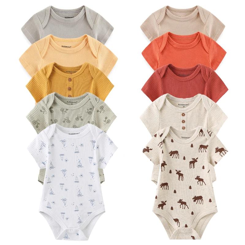 New Born Bodysuits 2023 Uni5Pieces Baby Girl Clothe..